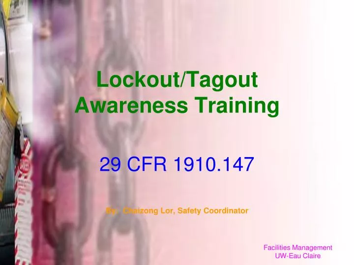 lockout tagout awareness training
