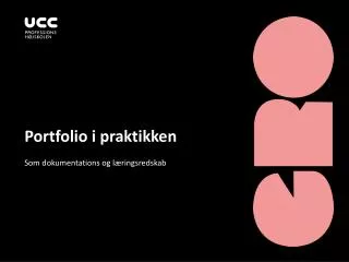 portfolio i praktikken