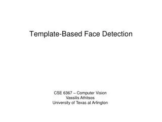 Template-Based Face Detection