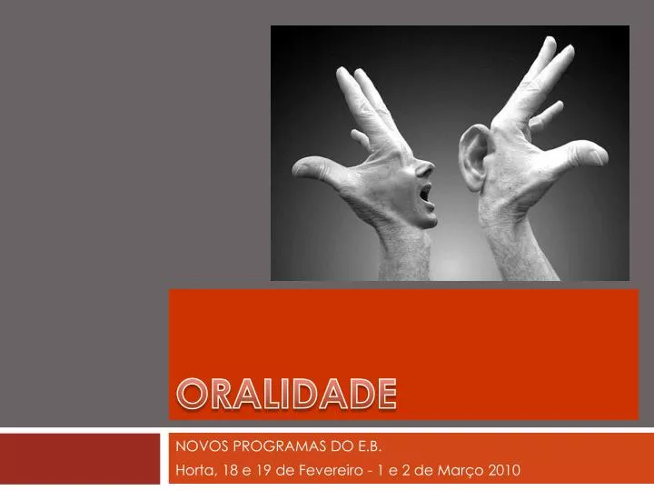 oralidade