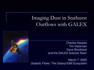 Imaging Dust in Starburst Outflows with GALEX