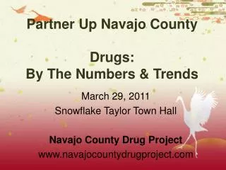 Partner Up Navajo County Drugs: By The Numbers &amp; Trends
