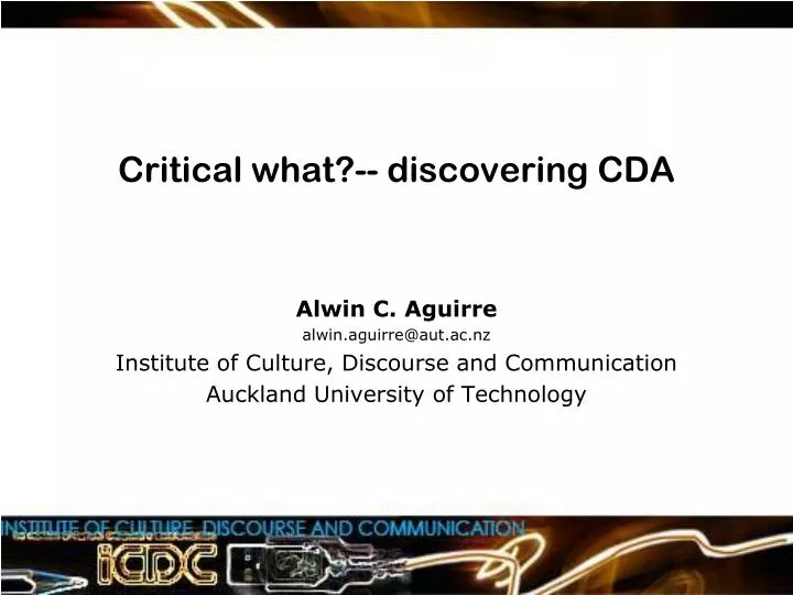 critical what discovering cda
