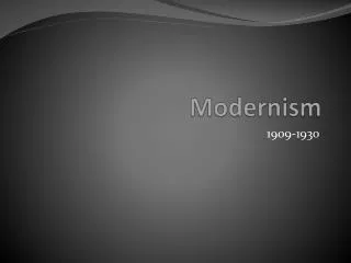 modernism