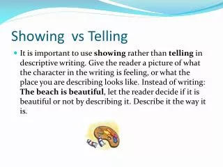 Showing vs Telling