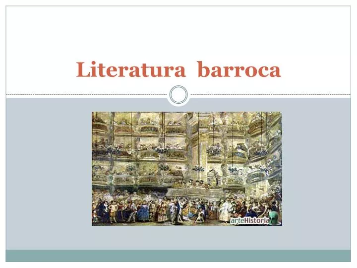 literatura barroca