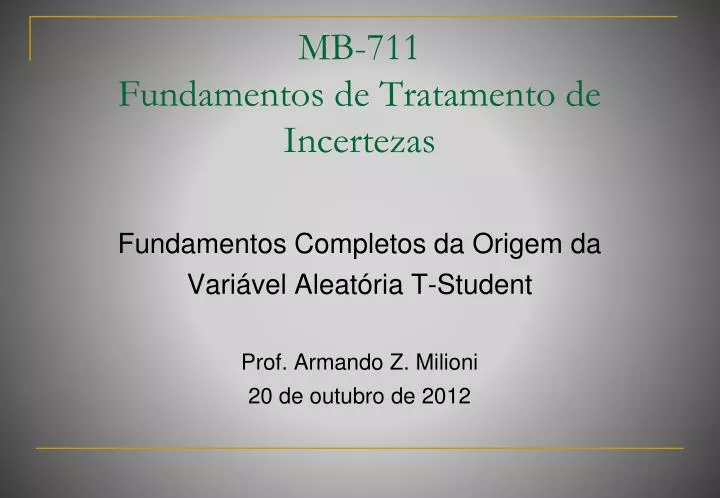 mb 711 fundamentos de tratamento de incertezas