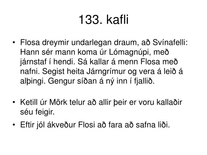 133 kafli