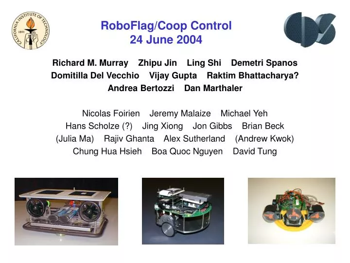 roboflag coop control 24 june 2004