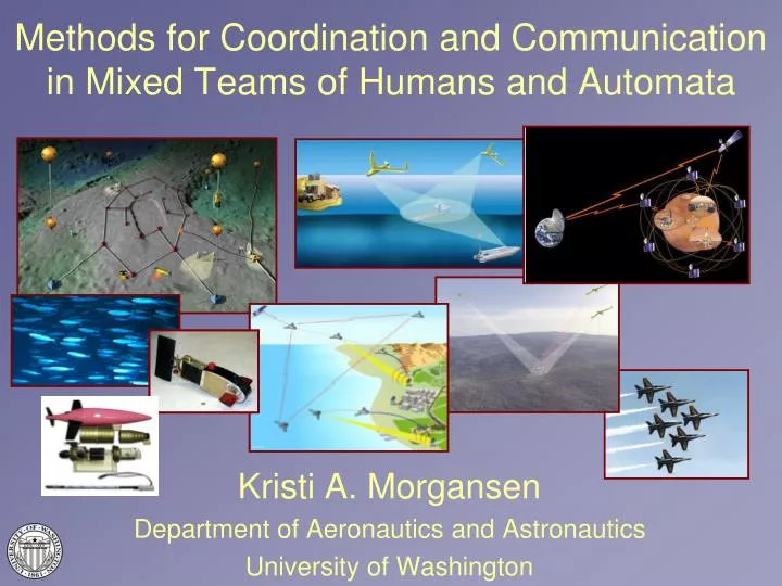 methods for coordination and communication in mixed teams of humans and automata