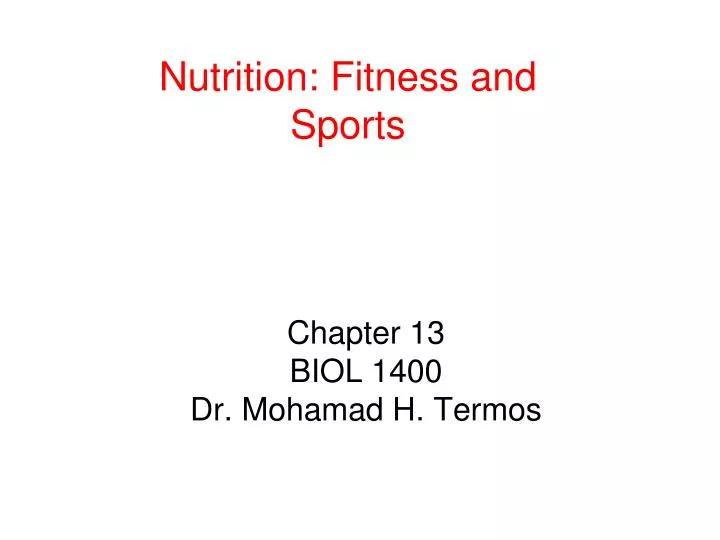 chapter 13 biol 1400 dr mohamad h termos