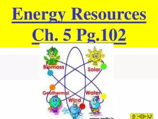 Energy Resources Ch. 5 Pg.102