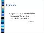 Infidelity - slide 1