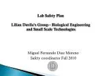 UC Merced Lab Safety Plan - slide 1