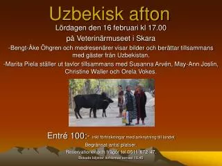 uzbekisk afton