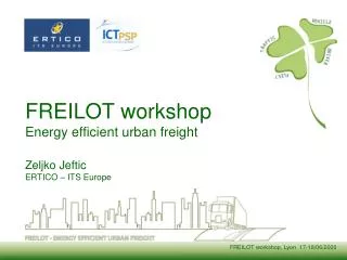 FREILOT workshop Energy efficient urban freight