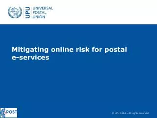 Mitigating online risk for postal e-services