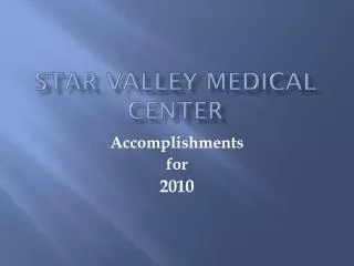 Star Valley medical center