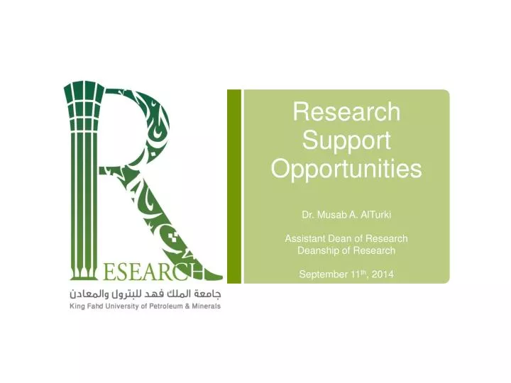 research support opportunities