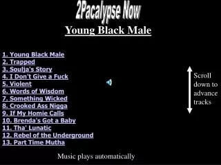 Young Black Male