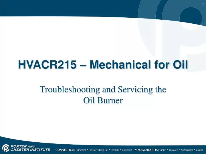 hvacr215 mechanical for oil