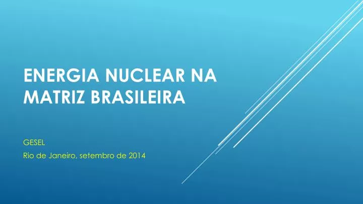 energia nuclear na matriz brasileira