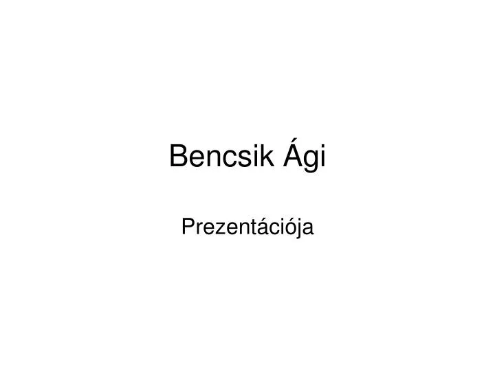 bencsik gi