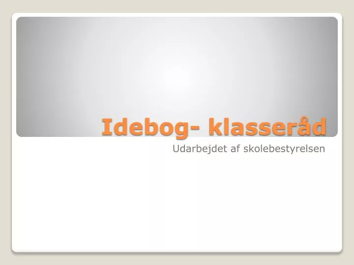 idebog klasser d