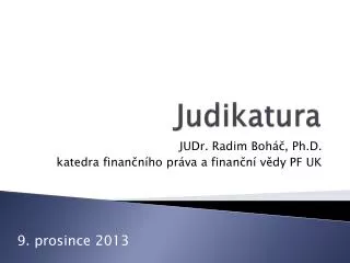 judikatura