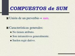 compuestos de sum
