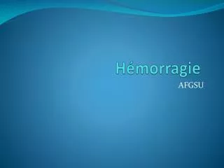 h morragie