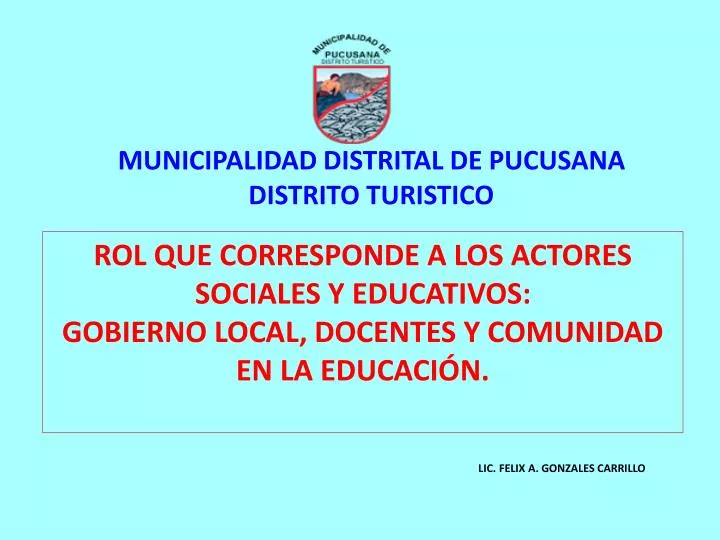 municipalidad distrital de pucusana distrito turistico