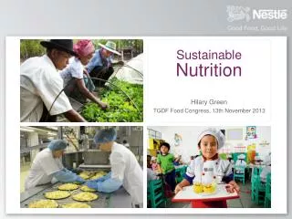 Sustainable Nutrition