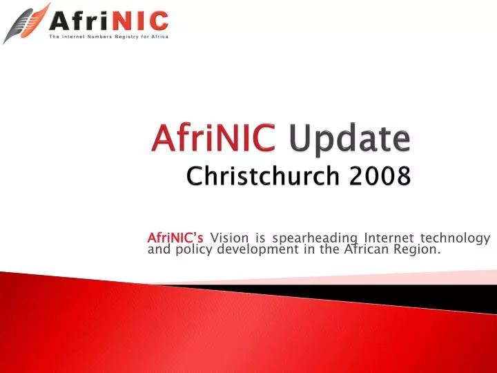 afrinic update christchurch 2008