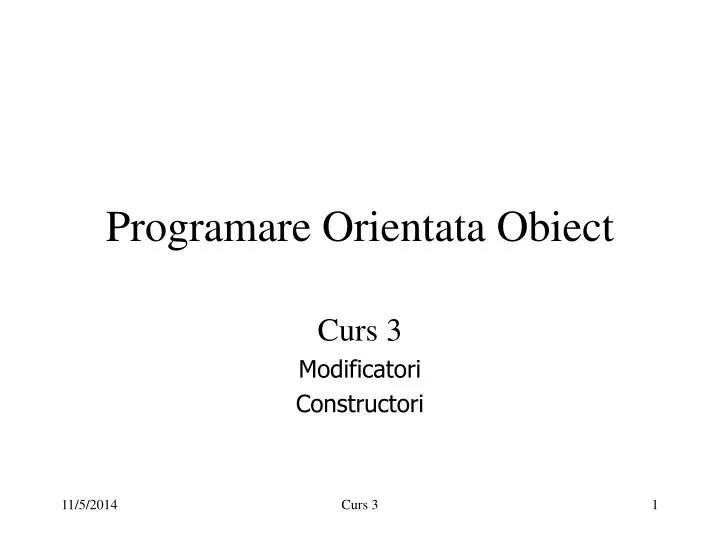 programare orientata obiect