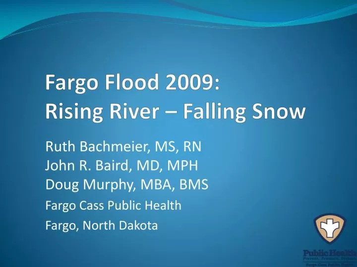 fargo flood 2009 rising river falling snow