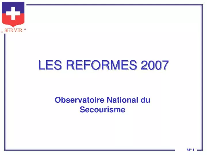 les reformes 2007