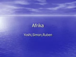 afrika