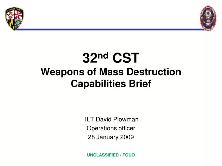 32 nd cst weapons of mass destruction capabilities brief