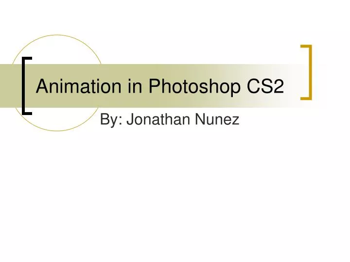 animation in photoshop cs2