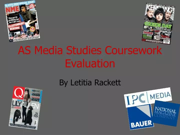 as media studies coursework evaluation