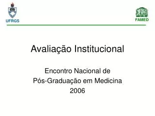 avalia o institucional
