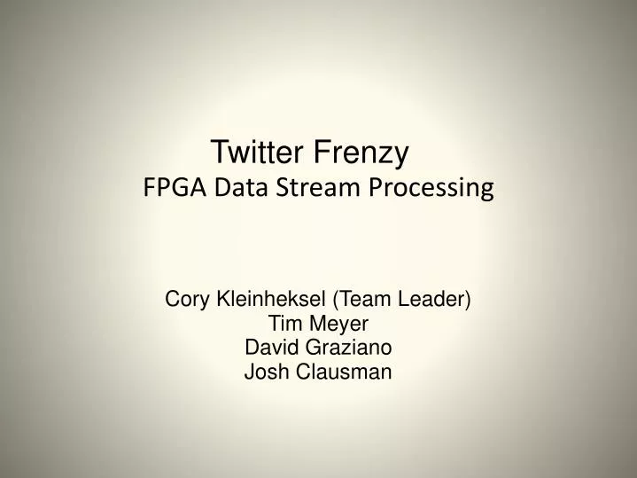 twitter frenzy fpga data stream processing
