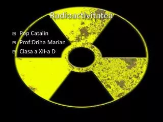 radioactivitatea