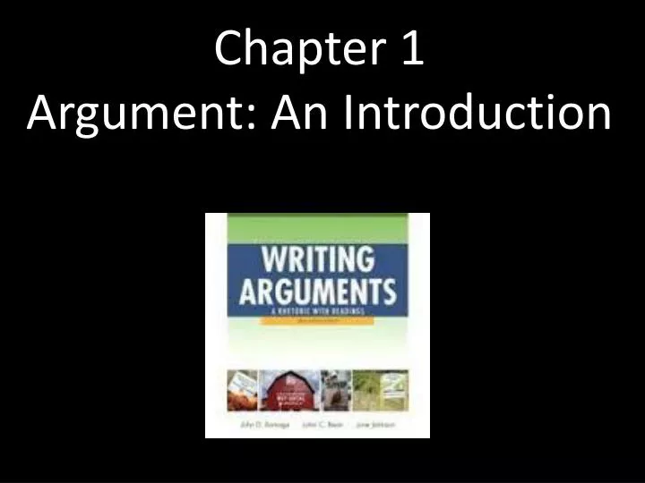 chapter 1 argument an introduction