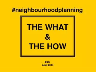 #neighbourhoodplanning