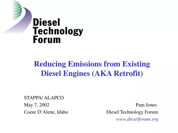 reducing emissions from existing diesel engines aka retrofit