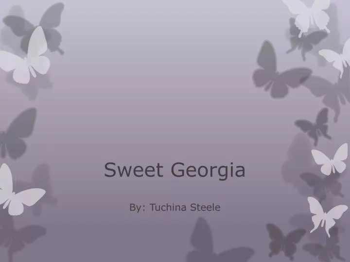 sweet georgia