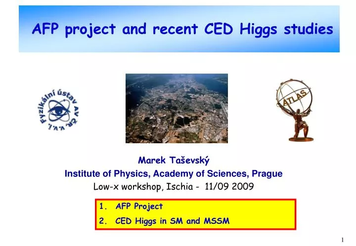 afp project and recent ced higgs studies