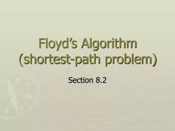 floyd s algorithm shortest path problem